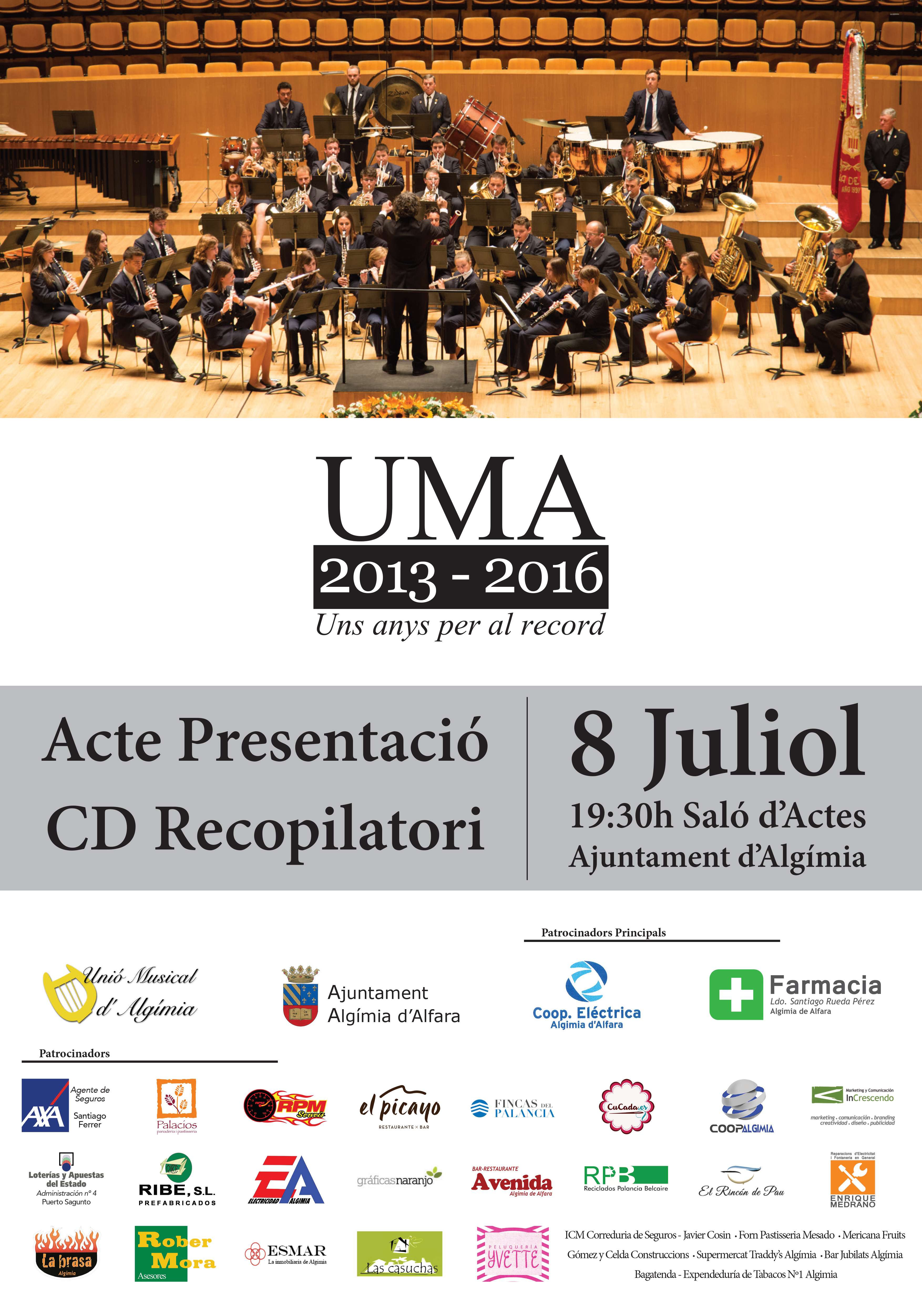Unio Musical Algimia Presentació CD